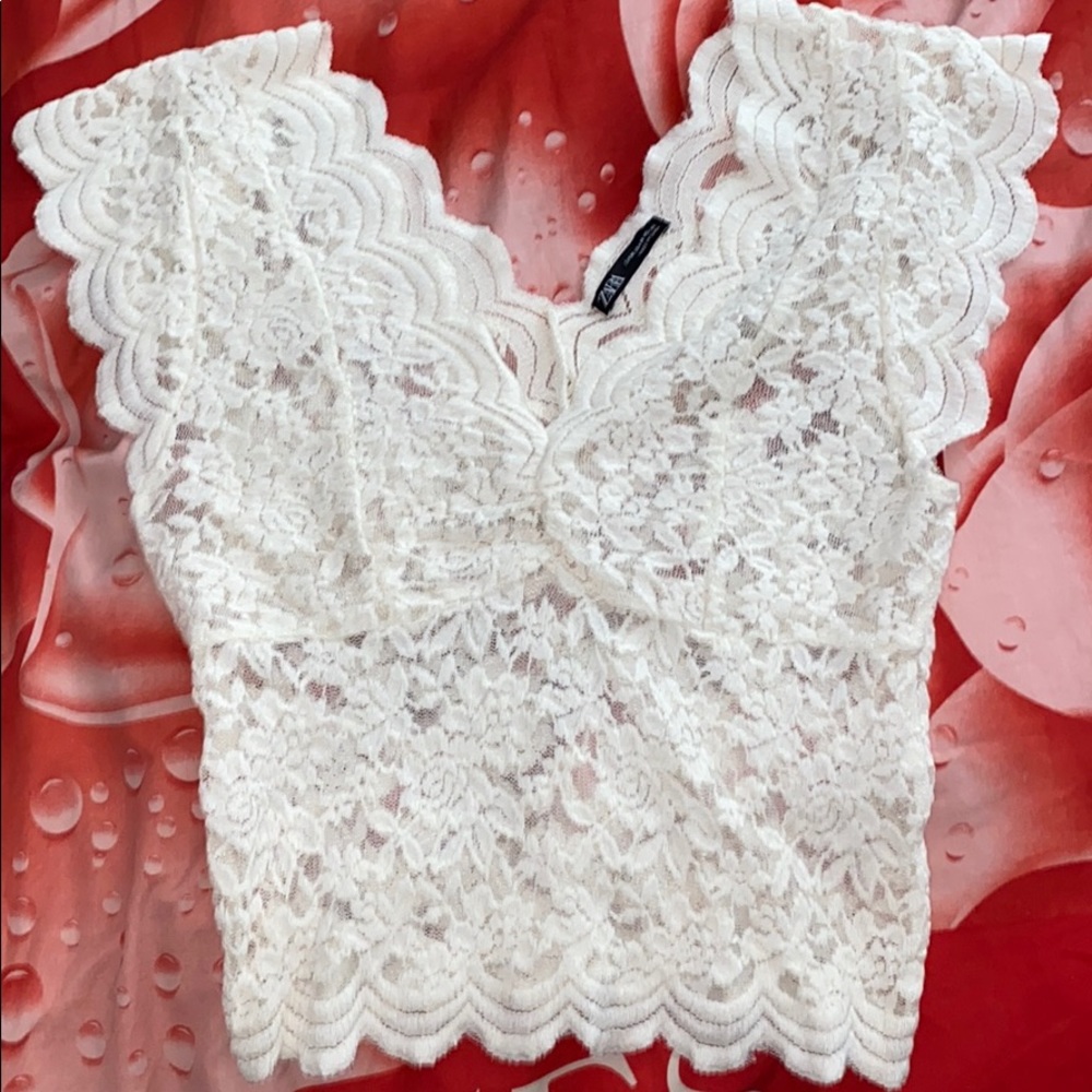 Zara crochet top